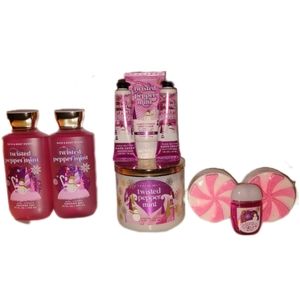 Twisted Peppermint 9 Pack MEGA Set Bath and Body Works